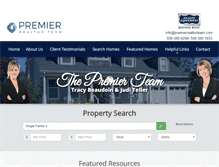 Tablet Screenshot of premierrealtorteam.com